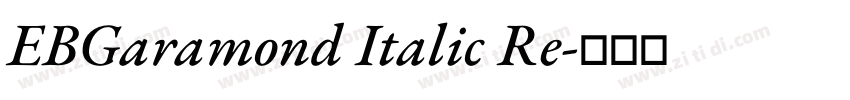 EBGaramond Italic Re字体转换